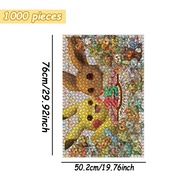 Funko | Pokemon 25th Anniversary Celebration with Pikachu & Eevee Anime Wooden Jigsaw Puzzle 108/200