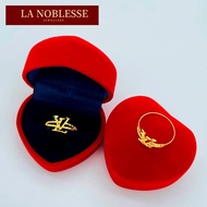 Ready Stock Cincin Emas 916 Bujet L dan V Murah Pattern Gold Ring 916 Budget L&amp;V Pattern Cheap Tulen Tulin Merisik Bajet