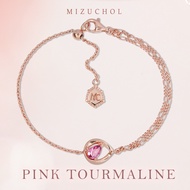 Mizuchol สร้อยข้อมือ A Drop Of Rose’ Bracelet พลอย Pink Tourmaline