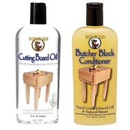 Howard Cutting Board Oil(12oz)&Conditioner(12oz) Wood care products for cookware