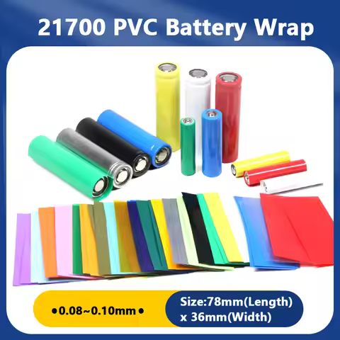 25-1000PCS 21700 PVC Heat Shrink Tube Pre-Cut Lipo Battery Wrap Protective Sleeve Casing Precut Insu