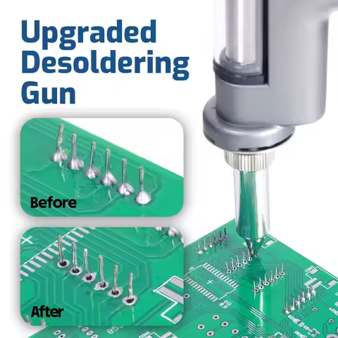 WEP 2-in-1 Desoldering Station 90W Electric Vacuum Suction Tin Gun 60W Soldering Iron Kit 948-I For 
