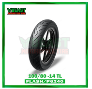 HIGH QUALITY Motorcycle Beast Tire Flash P6240 100/80-14 TL Tubeless