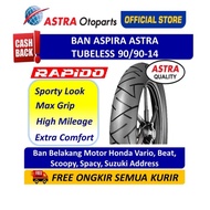 Ban Aspira Maxio Rapido 90/90-14 (Tl) Ban Belakang Motor Honda Vario,