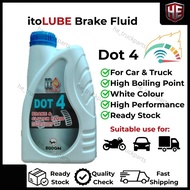 itoLUBE Dot 4 Brake & Clutch Fluid,Minyak Brake Dot 4 High Quality