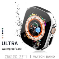49mm Ultra Waterproof Case For iWatch Ultra All inclusive Protective Case+Screen Protector 49mm One-Piece Cover S8 Waterproof Case