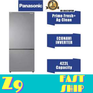 PANASONIC Refrigerator 2 Door Bottom Freezer Steel Door Series NR-BX421BPSM Peti Sejuk 冰箱