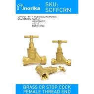 *READY STOCK* NORIKA ® Brass [FXF] Stopcock Female Thread End