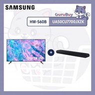 Samsung - 【組合優惠】50" Crystal UHD CU7700 智能電視 UA50CU7700JXZK + S-Series HW-S60B 5ch Soundbar HW-S60B/ZK