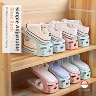 ✨READY STOCK✨Shoe Rack / Shoe Space Saver / Shoe Rack Cabinet Stacker / Shoe Organiser/ Storage Shoe Rack Household Double Plastic Shoe Tray Wardrobe Shoe Storage Rack