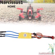 NARCISSUS ESC Brushless Motor, Banana Head T Plug XT60 30A/40A Speed Controller, High Quality RC Par