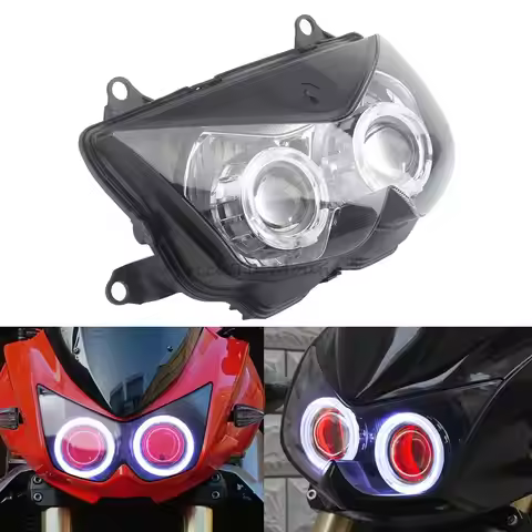 Motorcycle LED Lights Headlight Lo/Hi Beam Headlamp Custom Headlight Assembly faro moto For Kawasaki