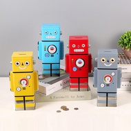 Creative Robot Piggy Bank Cartoon Child Change Coin Piggy Bank Available Children's Room Decoration 