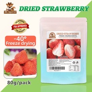 Mr.Squirrel Dried Strawberries Whole piece Healthy Snacks strawberry Dried Fruit 80g
