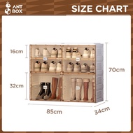 ANTBOX Shoe Cabinet With Boots Visualization Folding Removable Installation Free Magnetic Suction Do