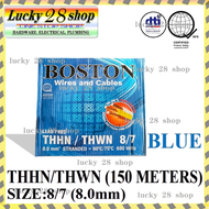 ORIGINAL BOSTON THHN/THWN  8/7 ELECTRICAL STRANDED WIRE (Per Box)150meters