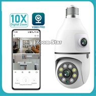 New CCTV Dual Camera App V380Pro 8MP Light Bulb