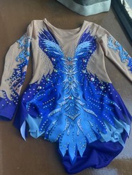 藍色閃石藝術體操比賽服