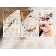 Bracelet Crystal Pendant Rotatable Bv Stanless Waterproof Free Size Easy To Wear