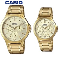 Casio Couple Watch MTP-V300G-9A & LTP-V300G-9A