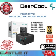 Deepcool PQ750G PQ850G PQ1000G PQ1200G Power Supply 80Plus Gold ATX3.1 PCIe5.1 Modular