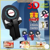 MESIN CIDY Mini Portable Manual Label Making Machine Diy 3d Embossing Label Writer Pvc Plastic Mater