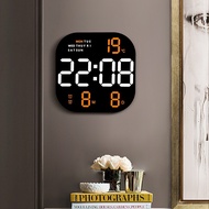 Large Screen HD Digital Clock Simple LED Clock Fashion Living Room Wall Clock Desktop Alarm Clock High-Value Alarm Clock Bedside Clock Elderly Clock