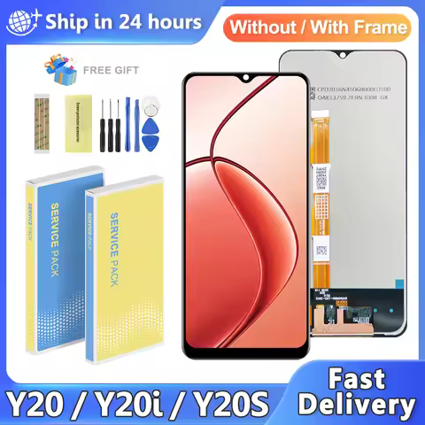 6.51'' For Vivo Y20 V2029 / Y20i V2027 V2032 LCD Display Touch Screen For Vivo Y20S Screen Replaceme