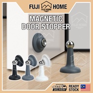 🏠READY STOCK🏠Magnetic Door Stopper Penahan Pintu Stainless Steel Floor Mount Door Stopper Punch-free
