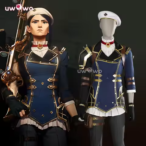 UWOWO Collab Series：Caitlyn Cosplay League of Legends/LOL Arcane Season 2 Caitlyn Cosplay Costume Ha