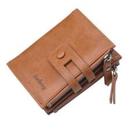 Coin Pocket Hasp Design Men Wallet Zipper Business Mini Wallet Leather Short Clutch Bag