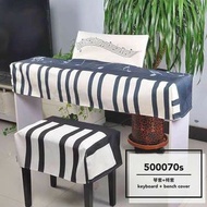 代訂做! 音樂 keyboard 圖案布藝電子琴/數碼鋼琴套連椅套 music pattern digital piano / digital keyboard cover + bench cover, 外層麻布質料可防塵防水 for Yamaha Korg Roland casio