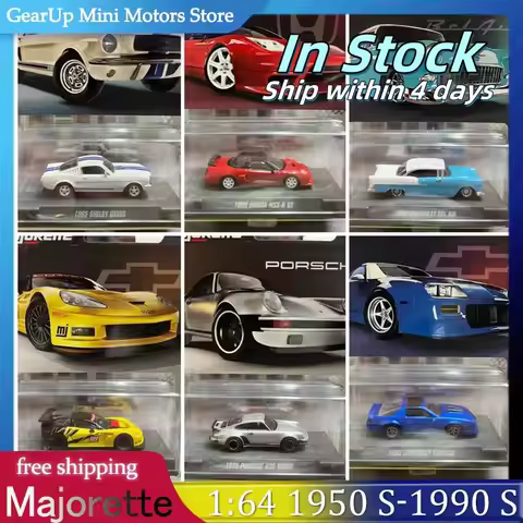 Majorette 1:64 Alloy Classic Car Models Porsche 930 Turbo Honda NSX-R Shelby GT350 Chevrolet Diecast