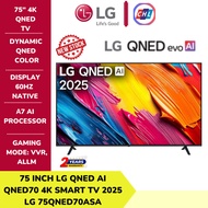 LG 75" QNED 4K UHD SMART TV 75QNED70ASA