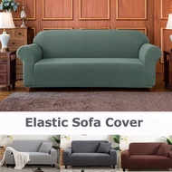 Elastic Sofa Cover Sofa Seat Cover Patchwork Solid Color Elastic Sofa Cushion Cover Sofa Couch Cover Sofa Protector
