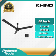 Khind 60 Inch Ceiling Fan with Regulator CF6C23 / Milux Ceiling Fan 60" MCF-6001M (Mocha)