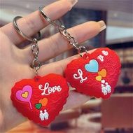 Keychain For Couples Keychains For Friends Heart-shaped Keychain Large Keychain Pendant Couple Keychains