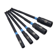 <Hot-MRBUNNYB> 5PC 150mm Hex Nut Driver Drill Bit Adapter Socket Wrench Extension Sleeve 6-14mm❀