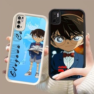 DJ-18 Detective Conan Silicone Casing black and white for Xiaomi Redmi Note poco 10s 10T M4 10 M5S L