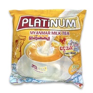 (ลุ้น!เงินพม่า) ชา PLATINUM MILK TEA ชานม ลาเต้ หวานมัน นมผงแท้จากนิวซีแลนด์ ชาพม่า ชง ชาไข่มุก แพ็ค 30 ซอง Halal Food