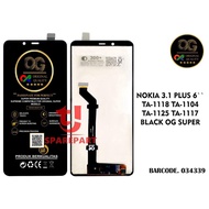 LCD TOUCHSCREEN NOKIA 3.1 6 PLUS TA-1104/ TA-1125/ TA-1117/ ORIGINAL OG SUPER/