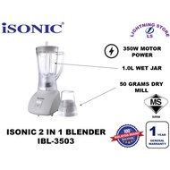 Isonic 2-In-1 Blender (1.0L) IBL-3503 (350W POWER)
