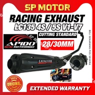 Apido exhaust LC135 4s / 5s v1 to v7 28MM / 30MM cutting standard apido ekzos Lc135 exzos