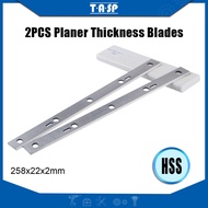 TASP 258X22X2Mm HSS เครื่องไสไม้และใบมีดหนาสำหรับ Grappach HMS1080 1050 1070 Nur DO PT-250 Kity DRA 260