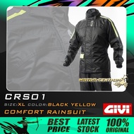 BAJU HUJAN GIVI RAINCOAT COMFORT RAINSUIT/RAINCOAT CRS01 XL BLACK-YELLOW RAINCOAT