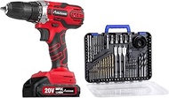 AVID POWER 20V Power Drill Set, Cordless Drill Set with Battery and Charger, 2 Variable Speed, 3/8-I