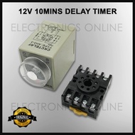 Adjustable 8 pins 12V 10 mins AH3-3 Timer Delay Timer DIN Timer Delay 12V Cikachi Timer Cikachi Dela