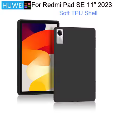 HUWEI For Xiaomi Redmi Pad SE 11" 2023 Case Soft Silicone TPU Shell For Xiaomi Redmi Red Mi Pad SE 2