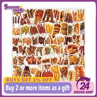 103PCS BBQ Skewer Food Cartoon Stickers DIY Guitar Suitcase Laptop Phone Decals Sticker Kids Toys