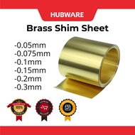 Brass Shim Sheet 6" Price Per Feet, Thickness 0.05mm 0.075mm 0.1mm 0.15mm 0.2mm 0.3mm
